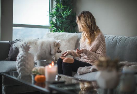 Fall candles and decor