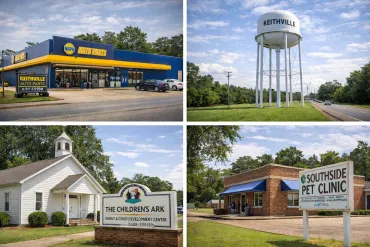 landmarks in Keithville, LA
