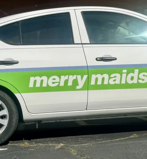 merry maids branded vehicle