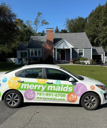 merry maids house cleaning service car in  Belmont